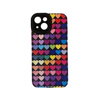 CASE PROTECTOR IPHONE 15 DE CORAZONES